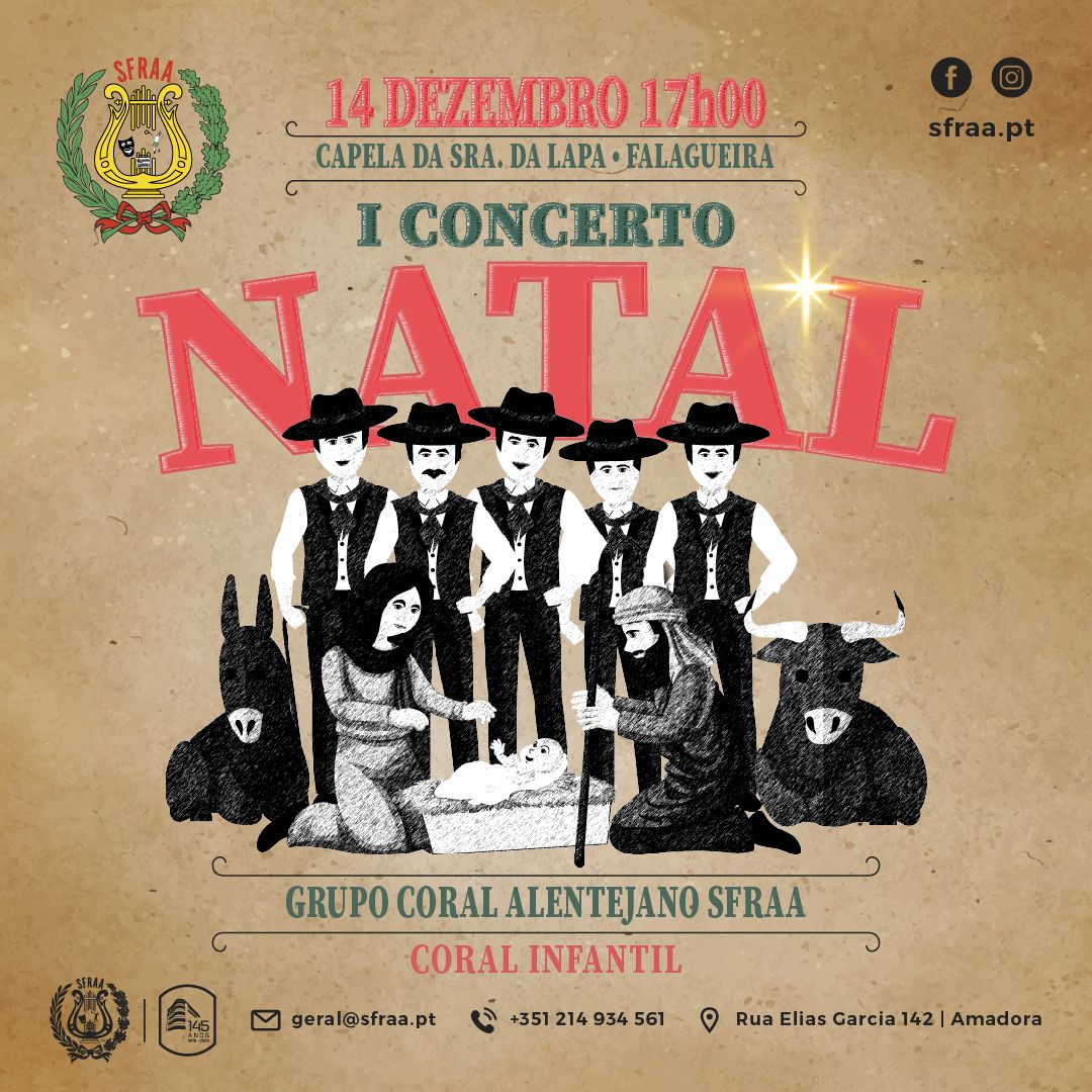 Primeiro Concerto de Natal do Grupo Coral Alentejano da SFRAA